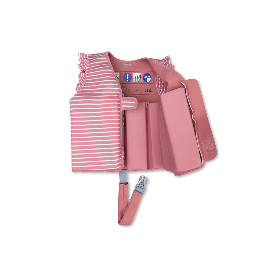 Swim Essentials | Rood/Wit Bloemen Gestreept Zwemvest 2-3 jaar 2/4