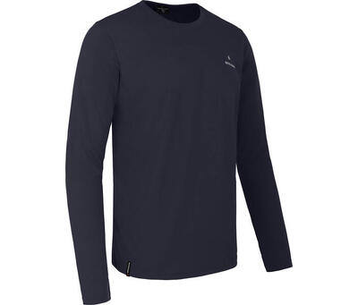 Langarm T-Shirt Pique, schnelltrocknend, pflegeleicht Schwarz
