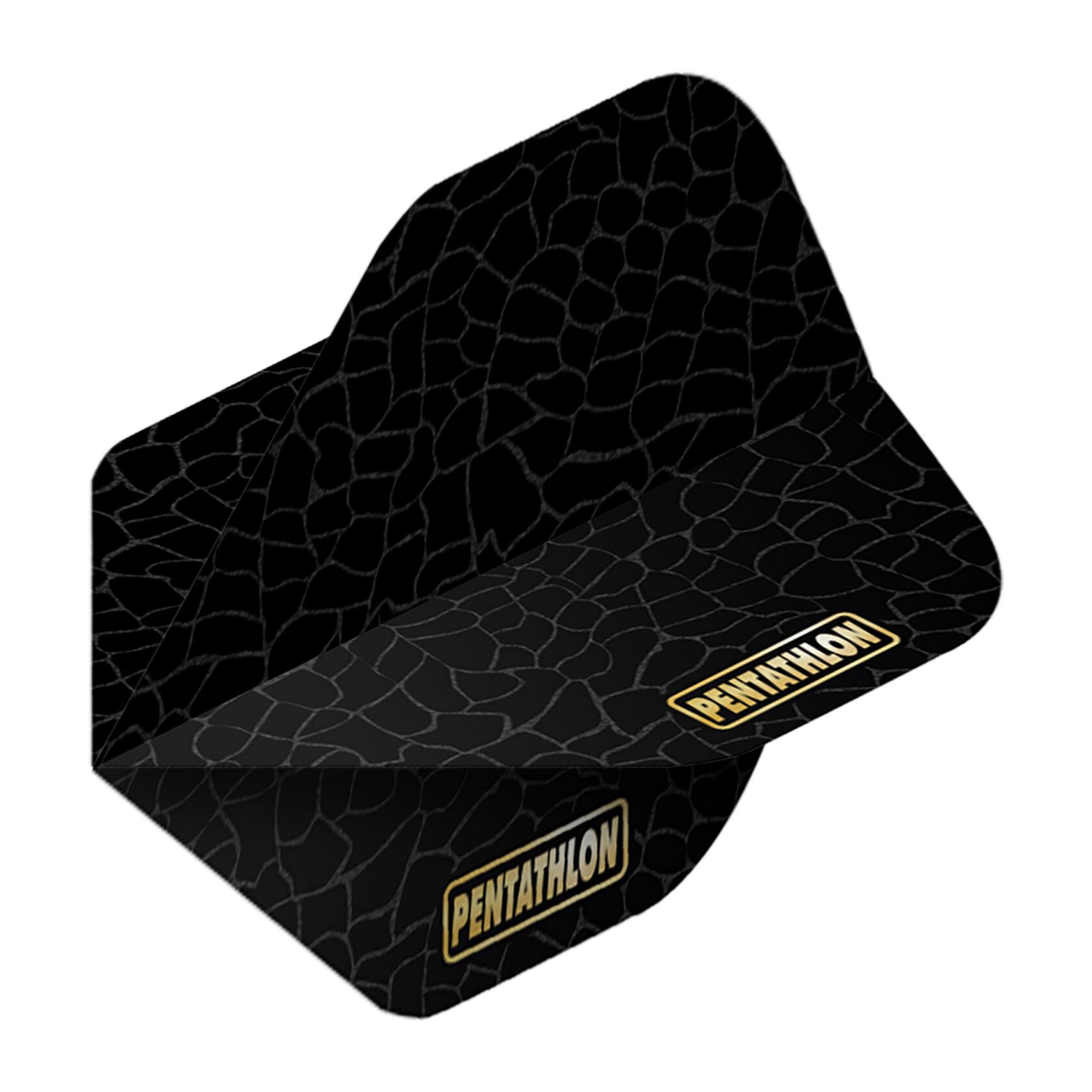 Dart Flights Pentathlon Structure Zwart - 6 Sets 5/6