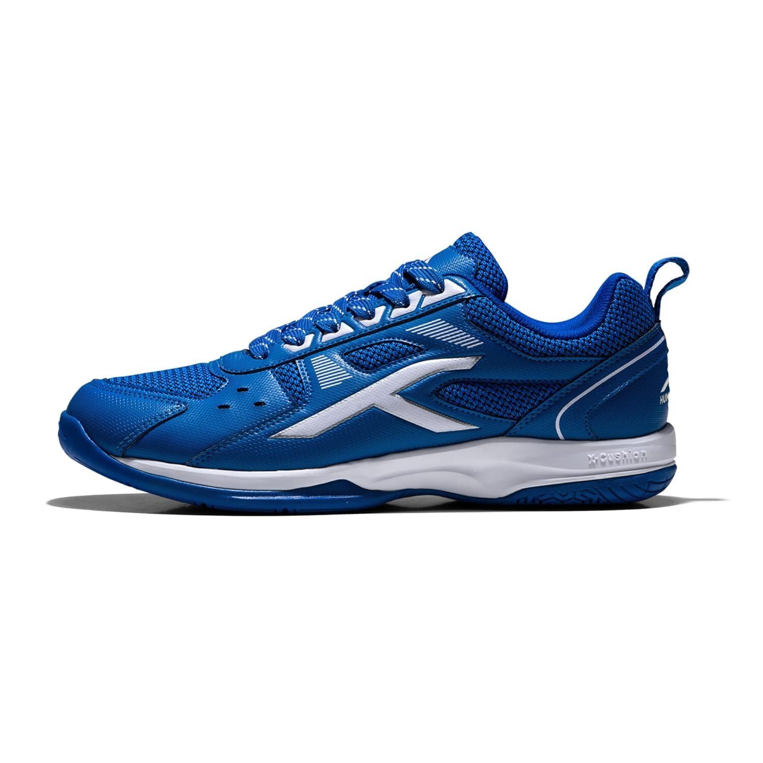 Hundred - Hundred Raze Chaussures Badminton Homme Non Marquantes Pro - Chaussures De Sport - Blanc|bleu - Decathlon