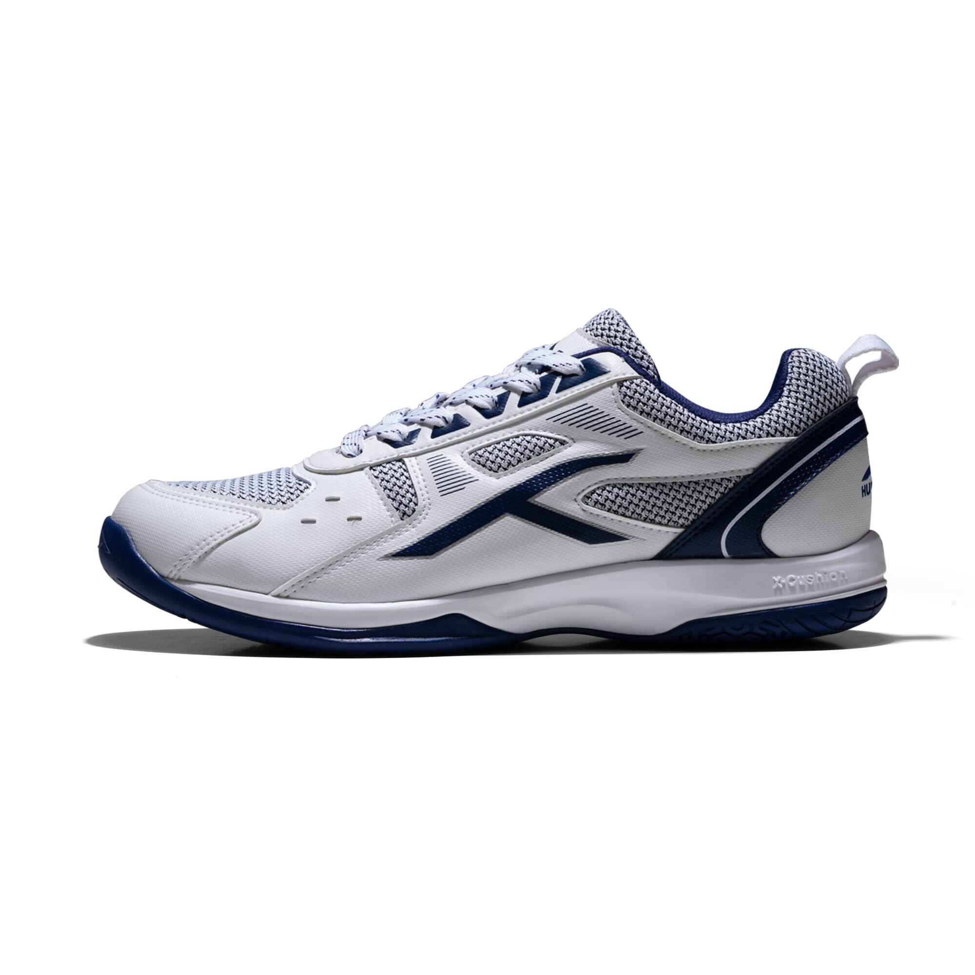 Hundred RAZE Badminton Schuh (Weiß/Navy Blau, UK 9/US 10/EU 43) 3/7