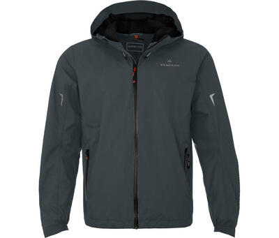 Regenjacke Netzfutter, 12000 mm Wassersäule Schwarz