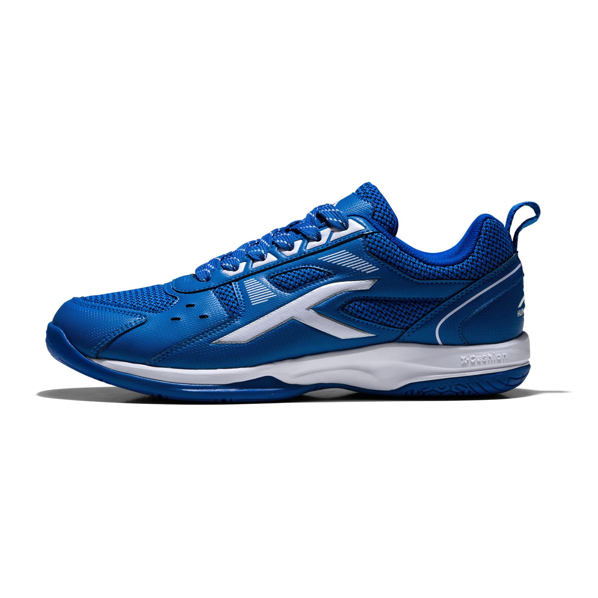 HUNDRED Raze Badminton Schuhe für Herren (Blau/Weiß, EU 44/UK 10/US 11) 3/7