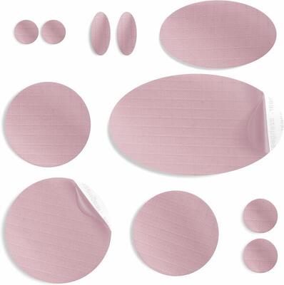 Donsjack reparatiepatches, waterdicht voor het repareren van gaten (donkerroze)