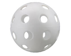 Balle de softball en plastique Benson Wiffle blanche