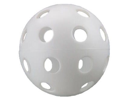 Balle de softball en plastique Benson Wiffle blanche