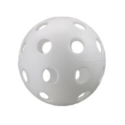 Balle de softball en plastique Benson Wiffle blanche