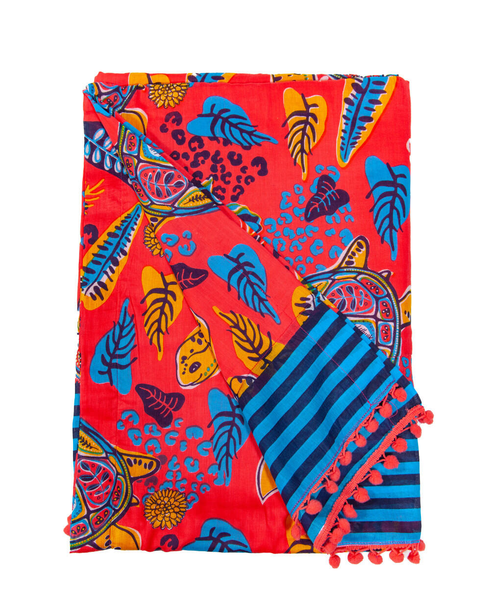PAREO ESTAMPADO TORTUGA CORAL 2/4