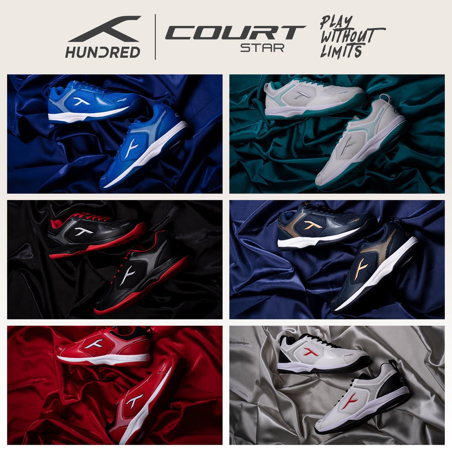 HUNDRED Court Star – Chaussures Indoor légères avec semelle non marquante 7/7