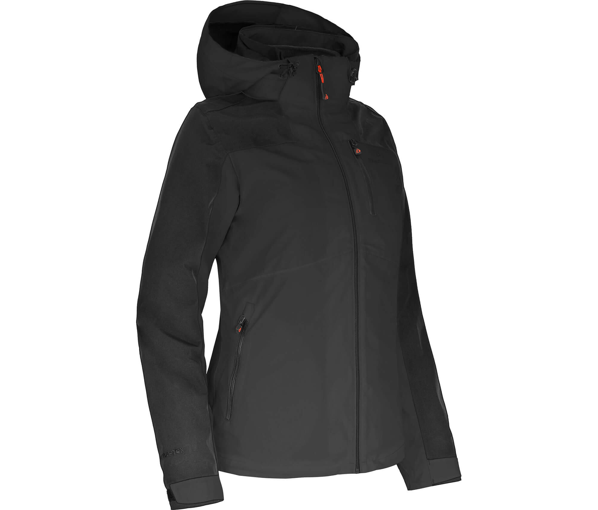 BERGSON Regenjacke Fleece Innenjacke, 20000 mm Wassersäule Schwarz