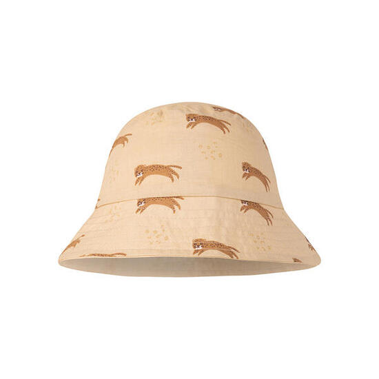Swim Essentials | Cappello Leopardo estivo UV reversibile marrone