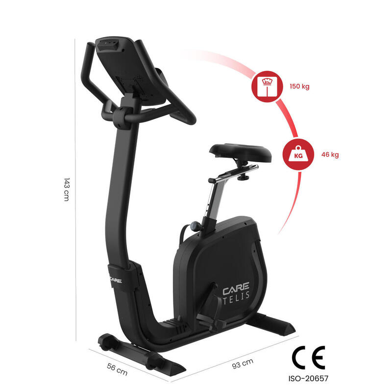 Vélo d'appartement auto-alimenté - TELIS - ergomètre connecté