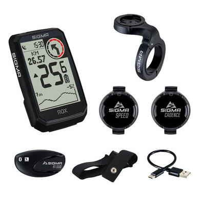 Rox 4.0 endurance gps fietscomputer zwart - sensorpack