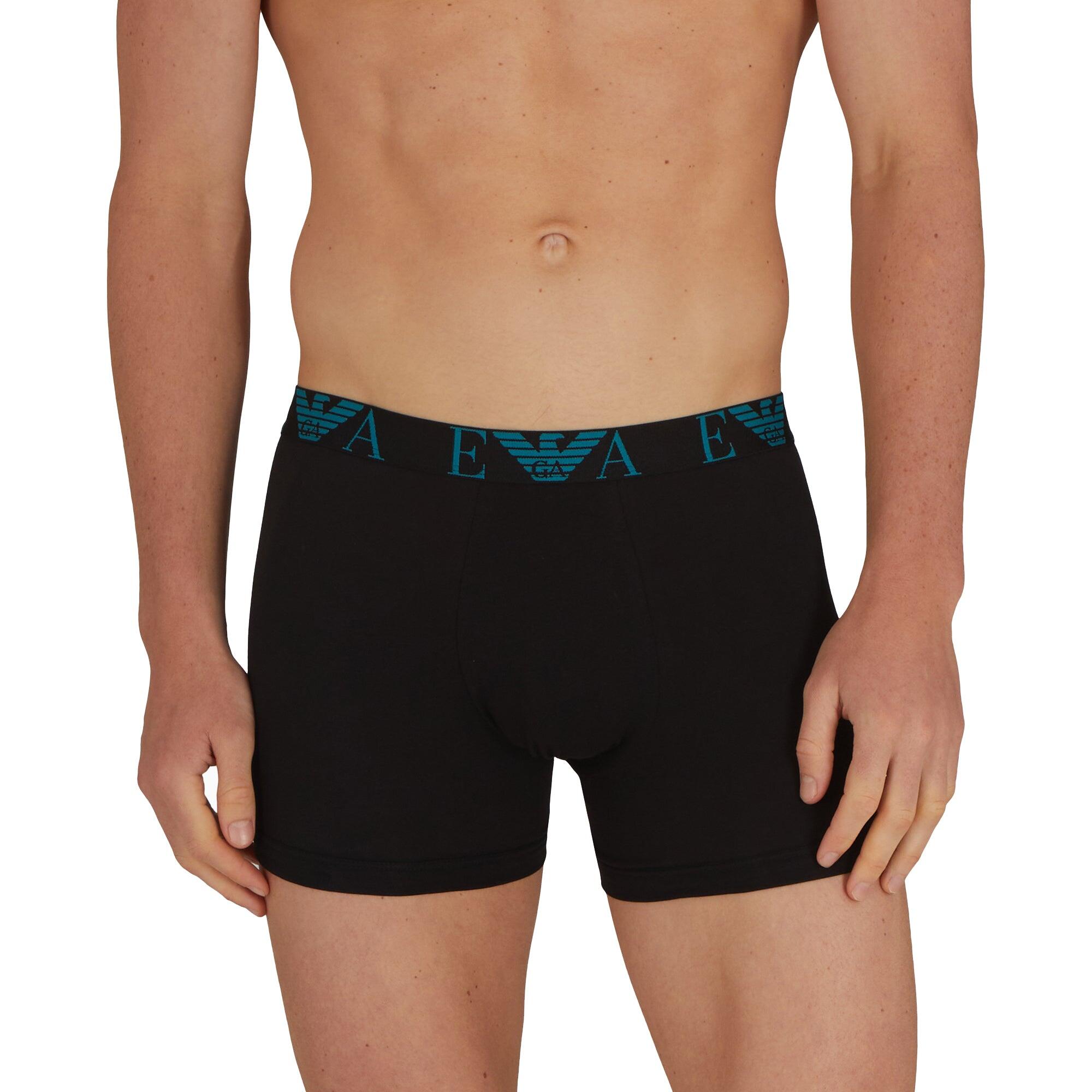 Stretch Cotton Logo 3 Pack Boxers Black/Black/Black 2/4