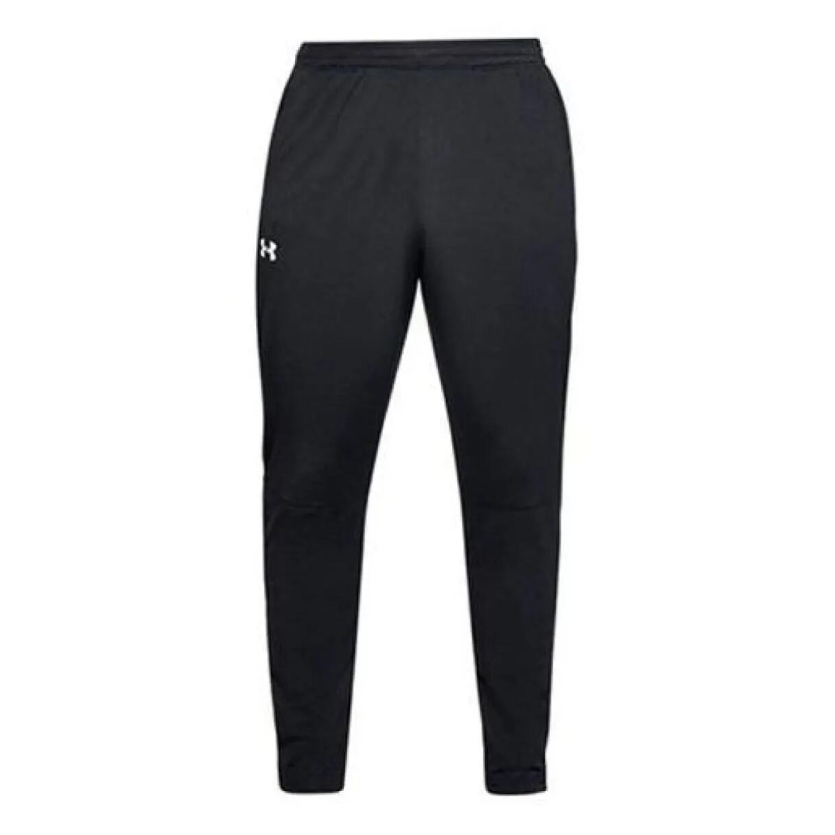 Under Armour Men's Pants UA Sportstyle Pique Black Track Bottoms 2/3