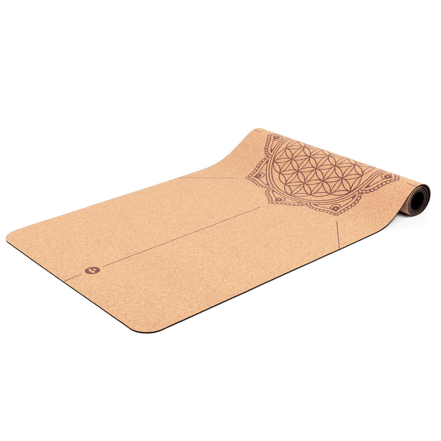 Esterilla de yoga de corcho Bodhi de 4 mm - Corcho con flor de la vida 2/7