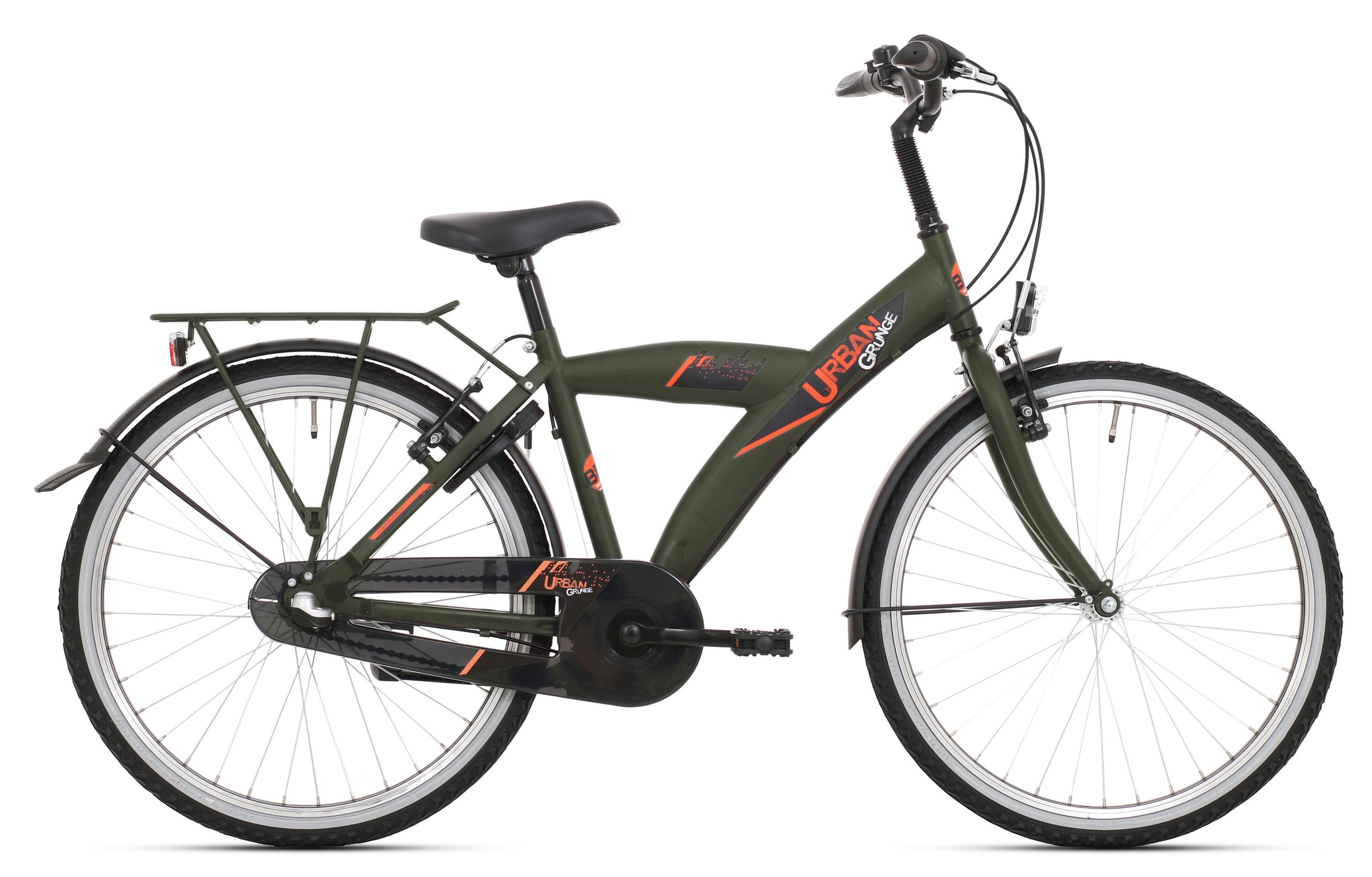 Bikefun 26 Zoll Kinderfahrrad Urban - Mattgrün 2/2