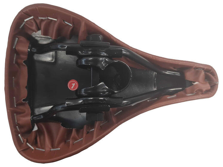 Hi-Point kinderfiets zadel 12/14 inch bruin imitatieleer 4/4