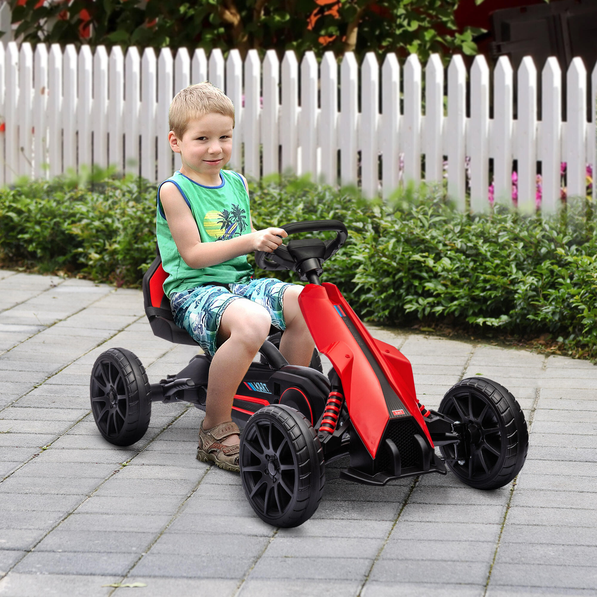 Kart a Pedales HOMCOM 100x58x58,5 cm Rojo 2/7