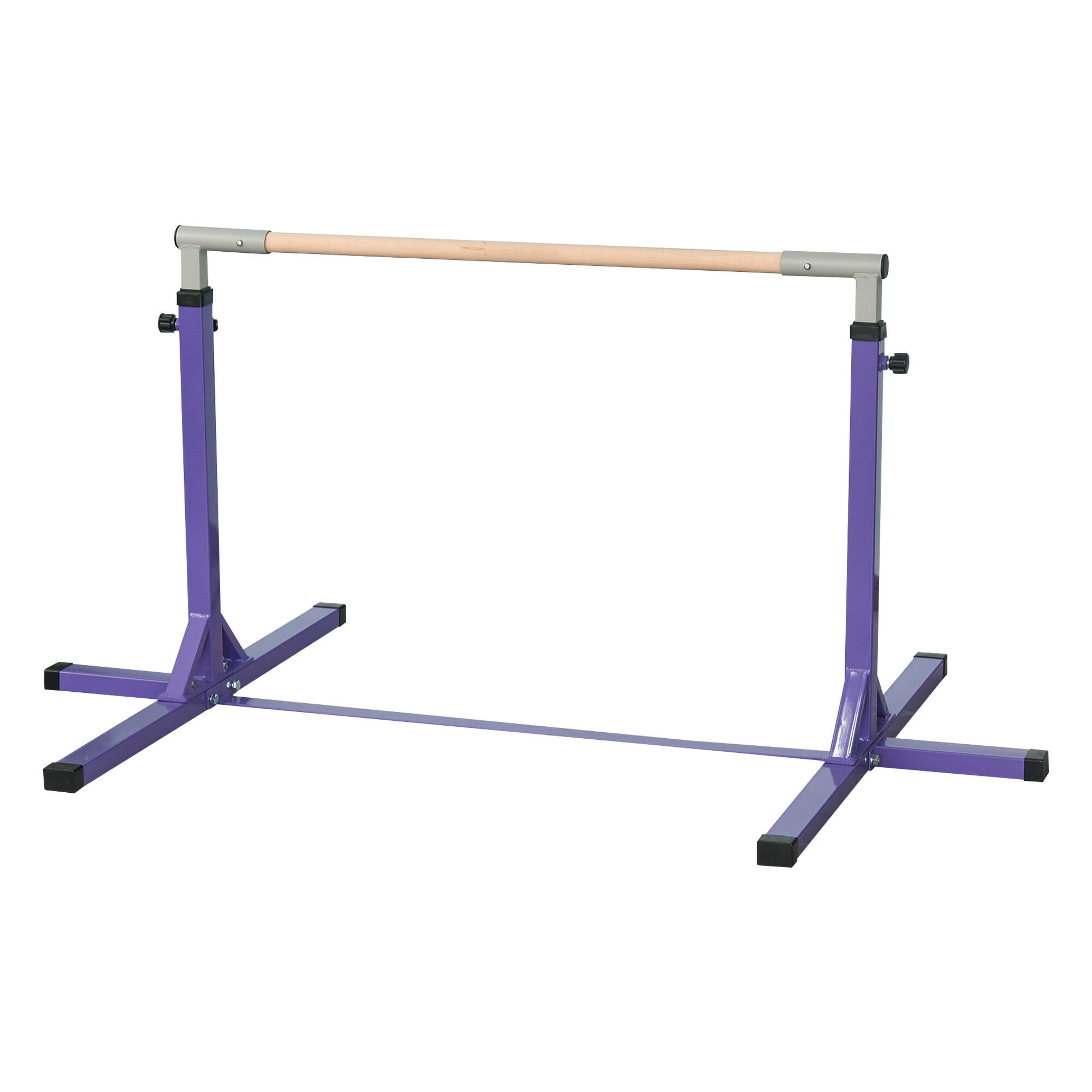 Barra de ginástica para crianças 194x121x150 cm roxo homcom
