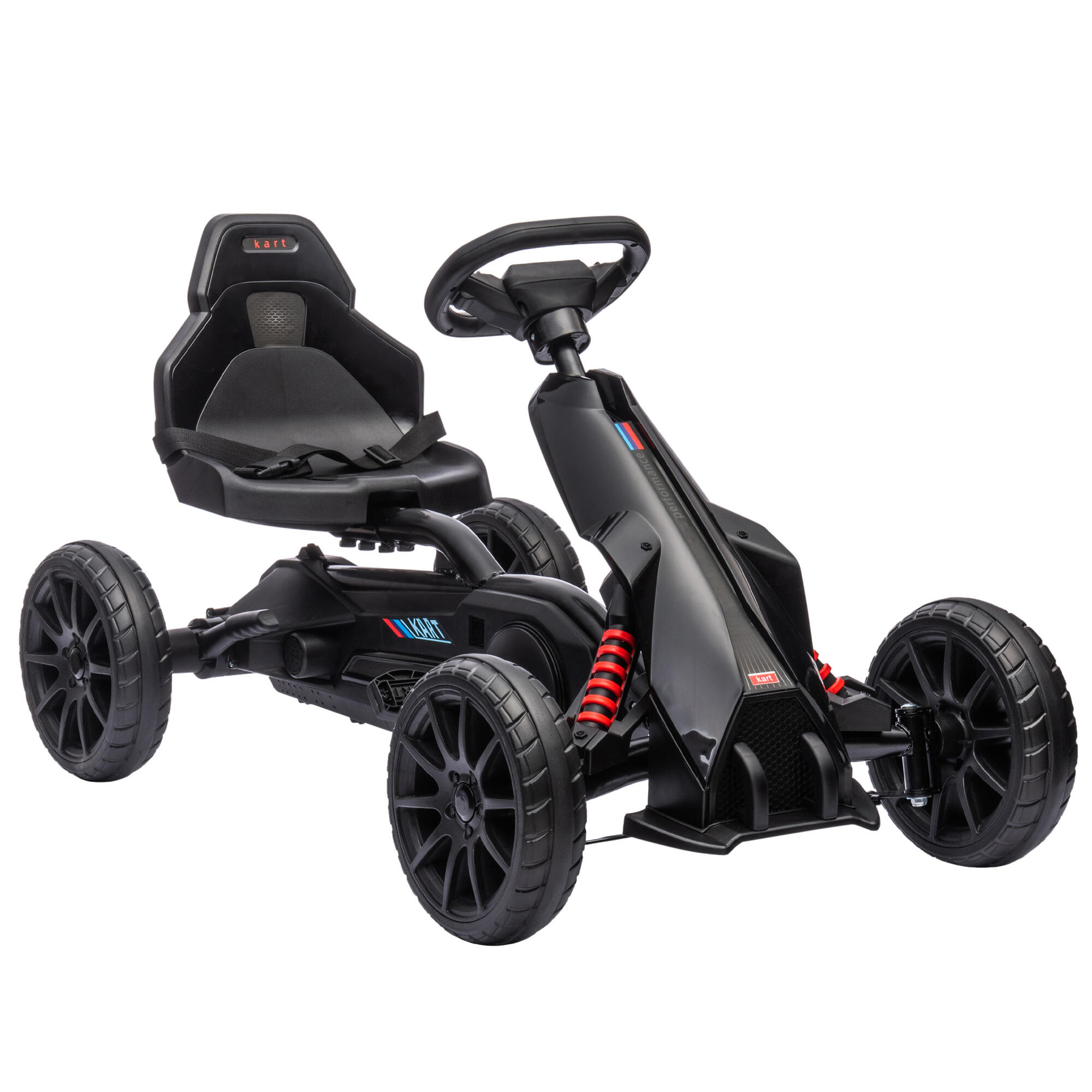 Kart para crianças 100x58x58,5 cm preto HOMCOM