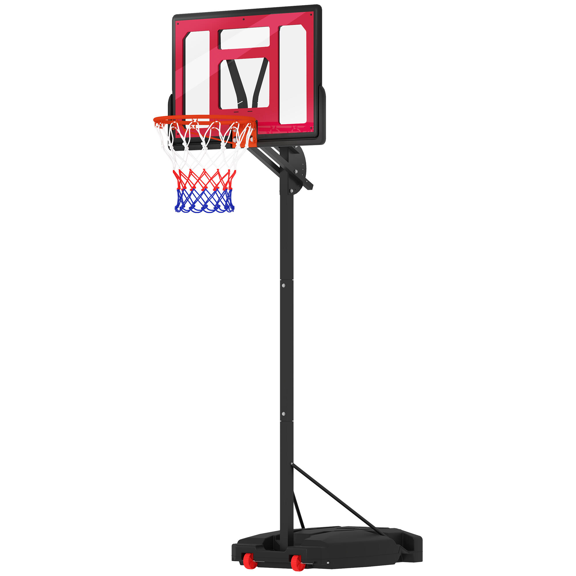 AIYAPLAY Tabela de basquetebol 83x60x2 cm vermelho AIYAPLAY