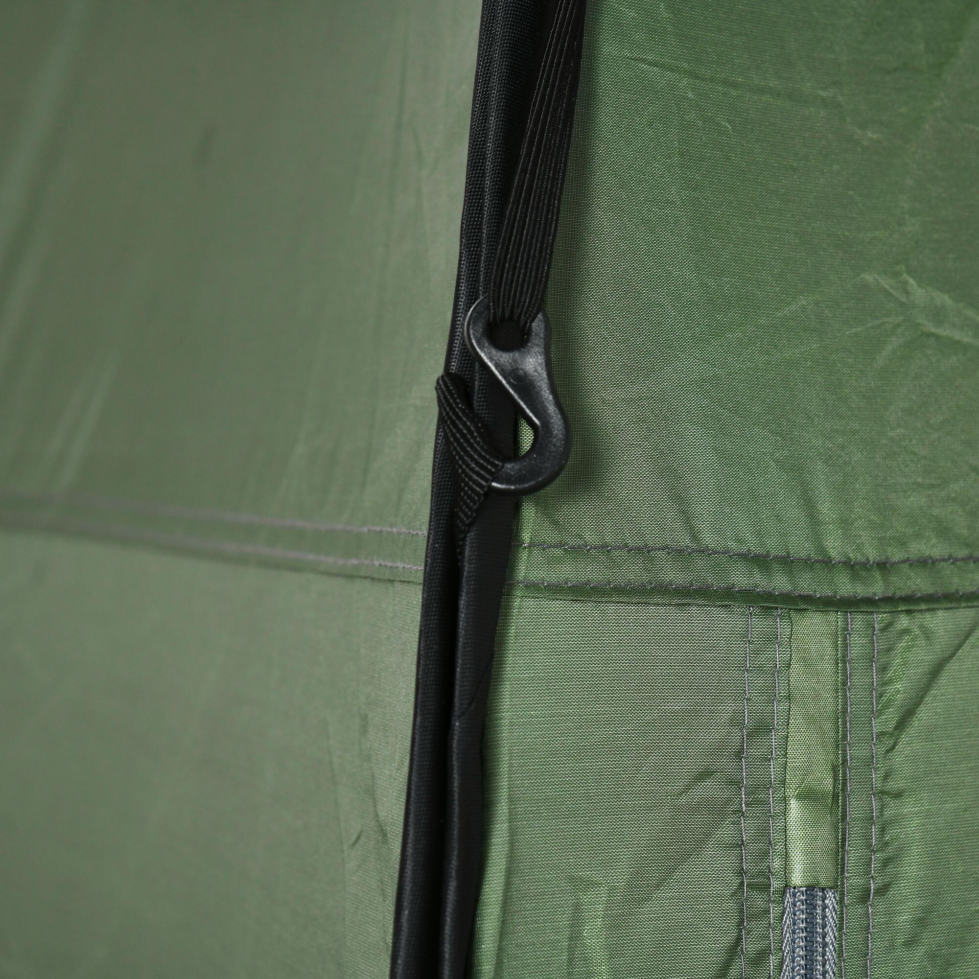 Tenda de duche 126x124x189 cm verde Outsunny 5/7