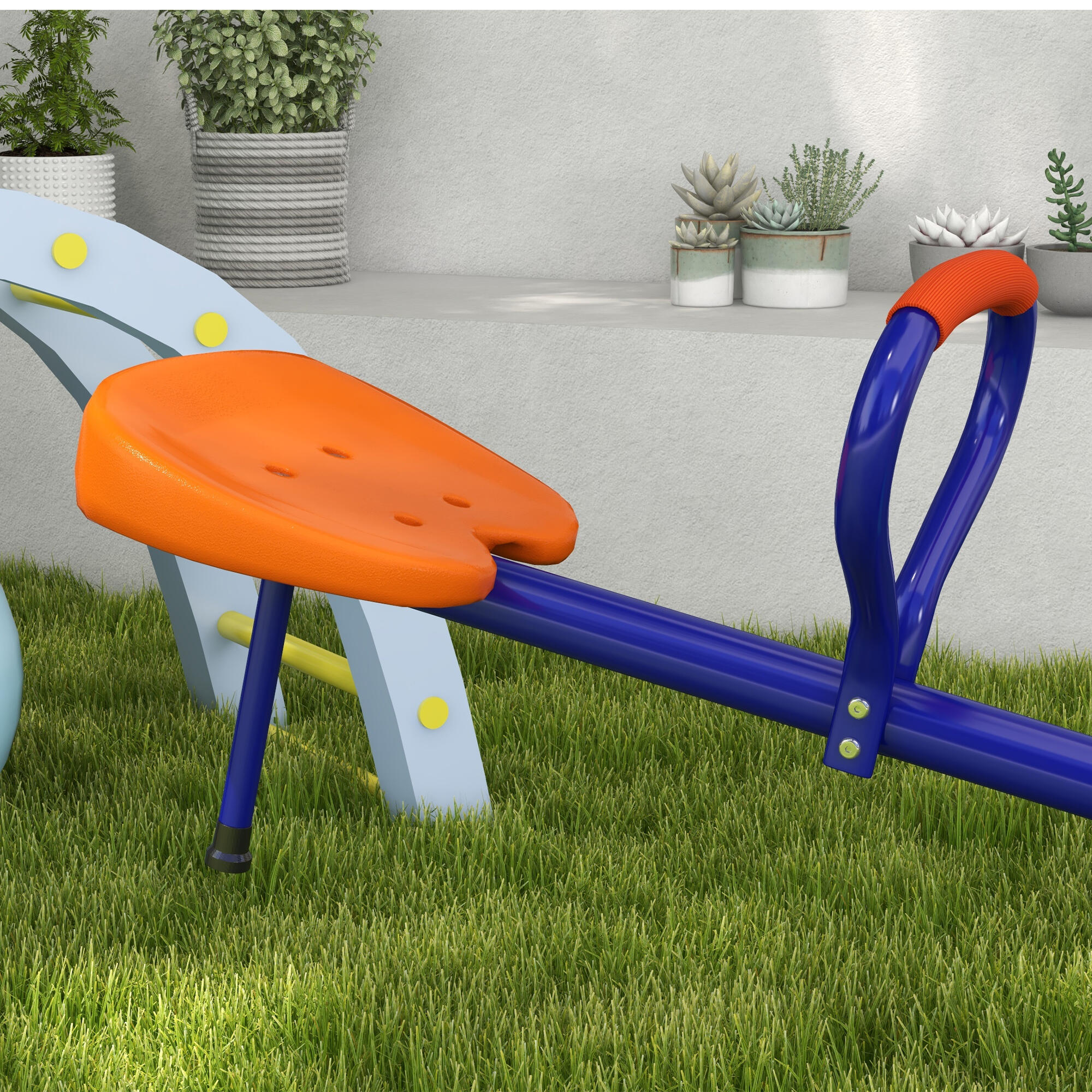 Balancín Infantil Outsunny 192x60x60 cm Multicolor 4/7