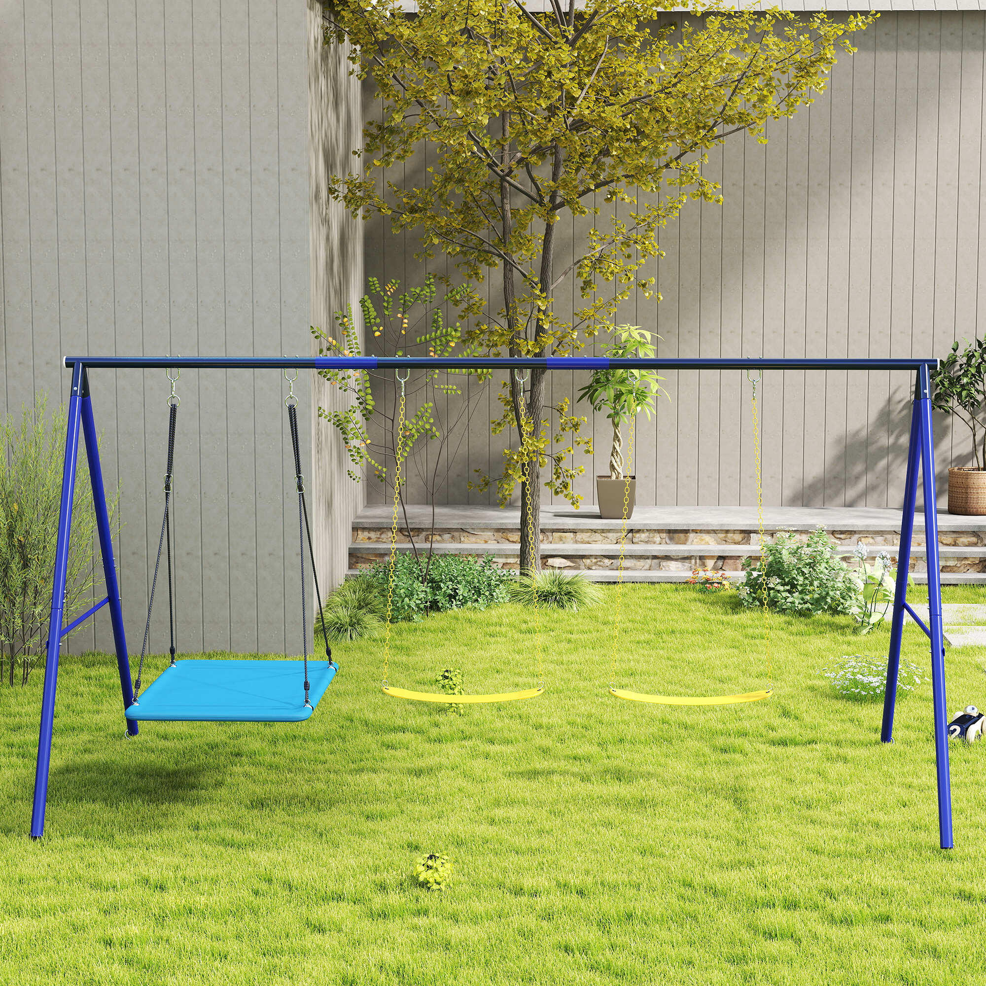 Columpio para Niños AIYAPLAY 365x180x184 cm Multicolor 2/7