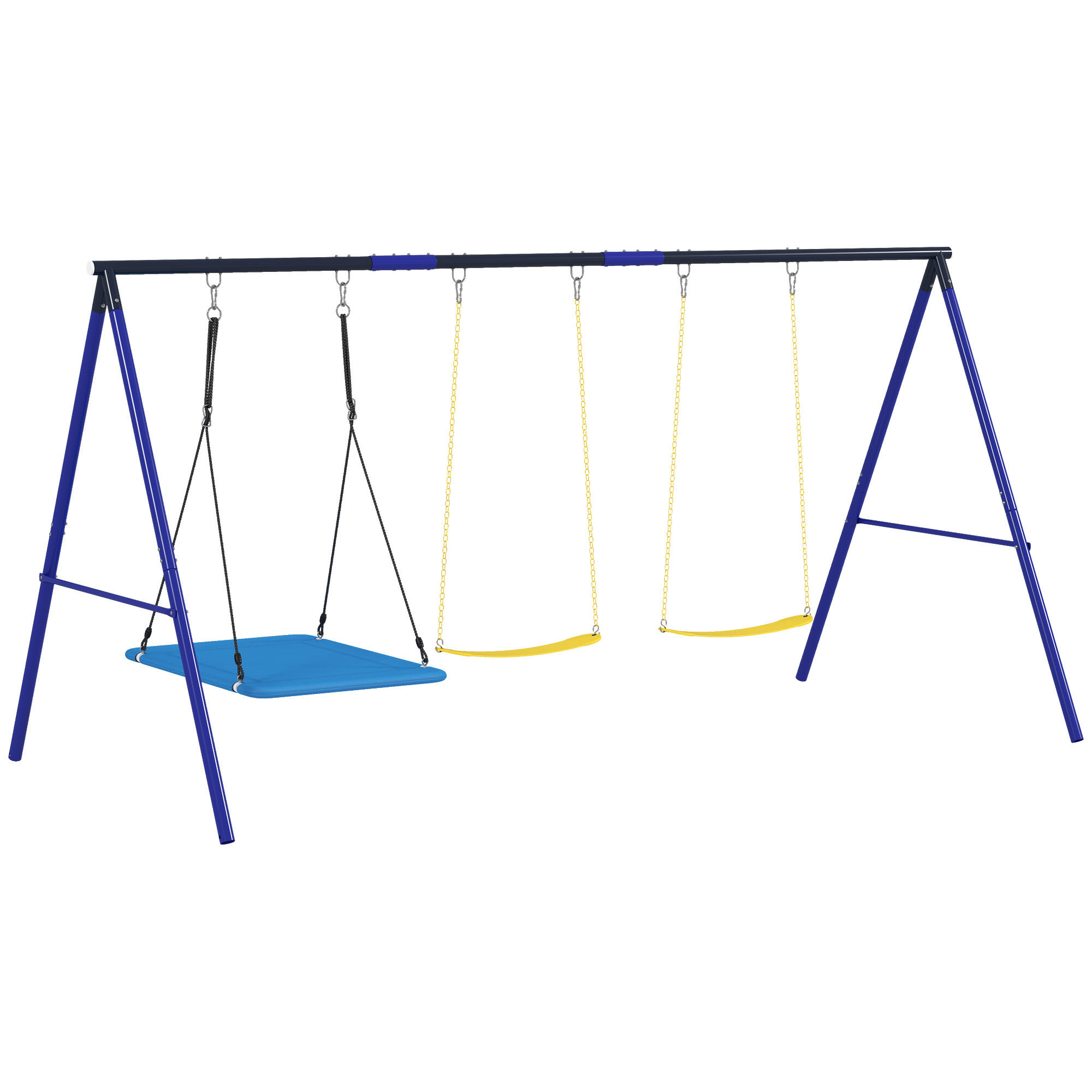 Conjunto de baloiços 365x180x184 cm multicor aiyaplay