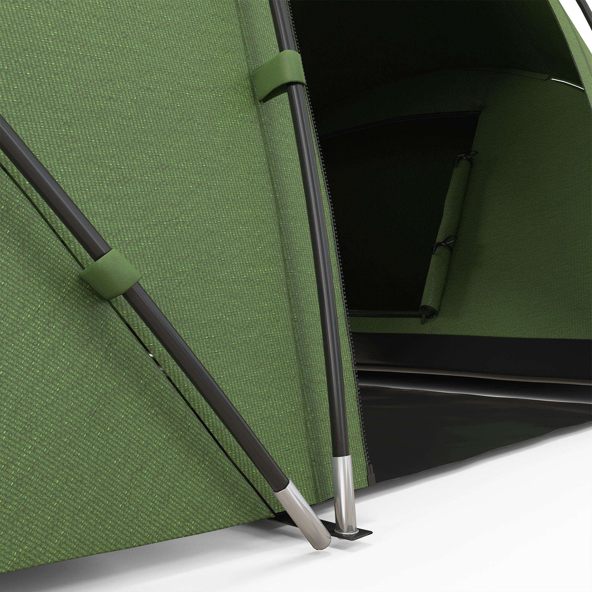 Tenda de campismo 430x240x170 cm verde Outsunny 4/7