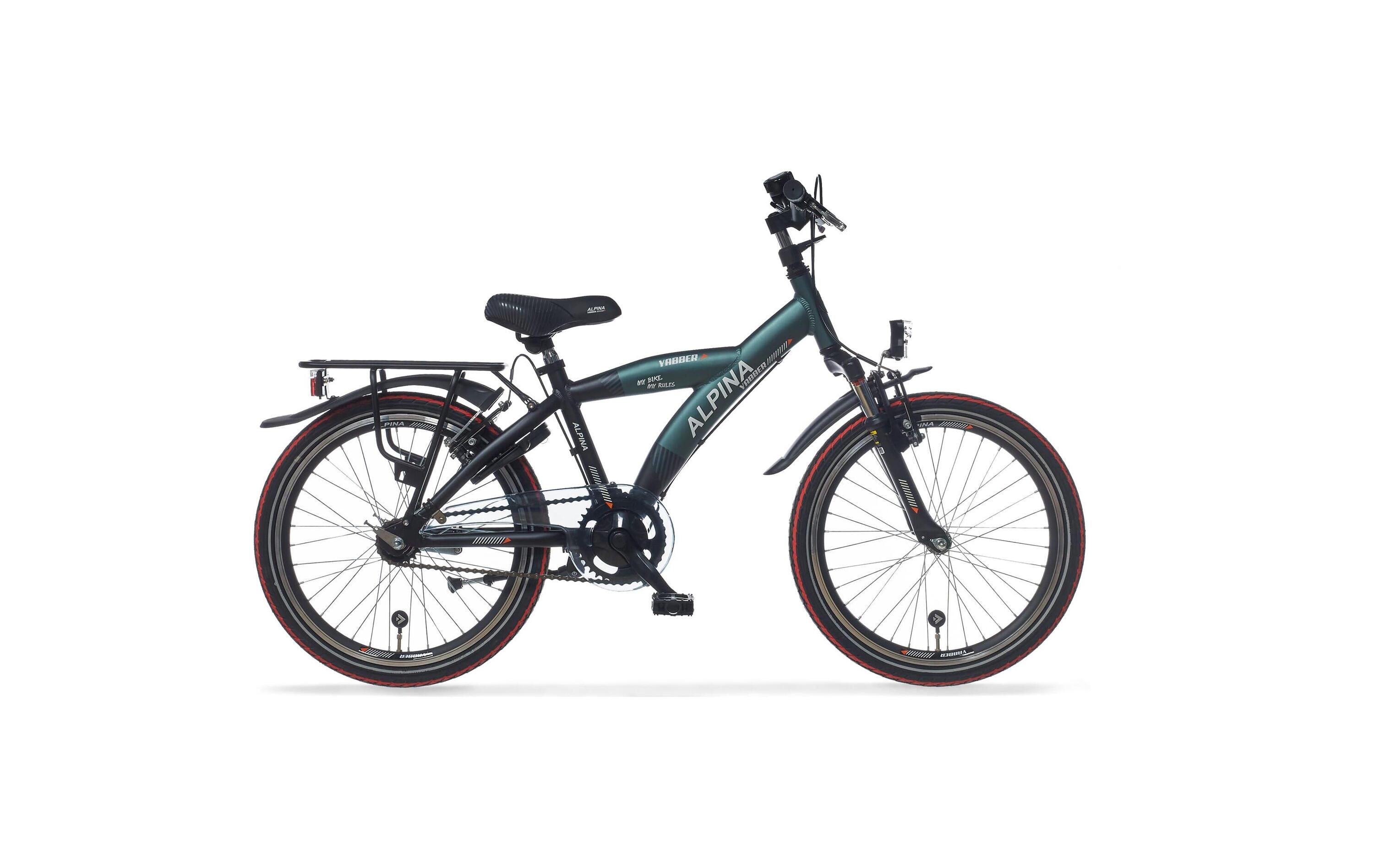 ALPINA Alpina Yabber J22 Jongensfiets in Pine Groen en Vivid Zwart