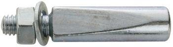 Perno pedivella Algi 9 mm 40 mm acciaio con anello e dado.