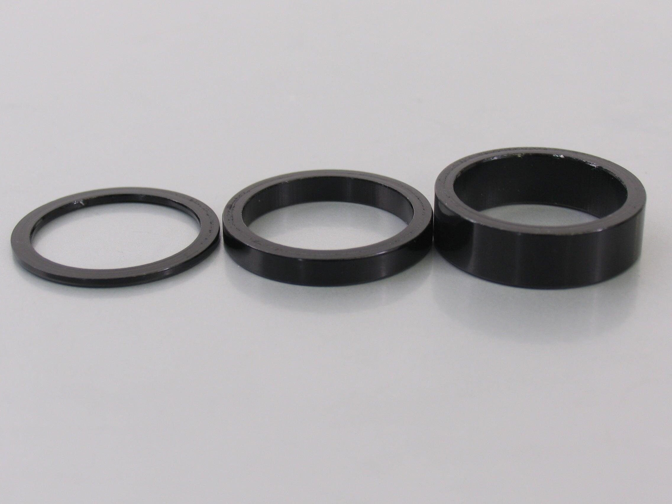 ERGOTEC Ergotec Balhoofd Spacer Set 1-1 8 (Ø28.6) 3-teilig Schwarz