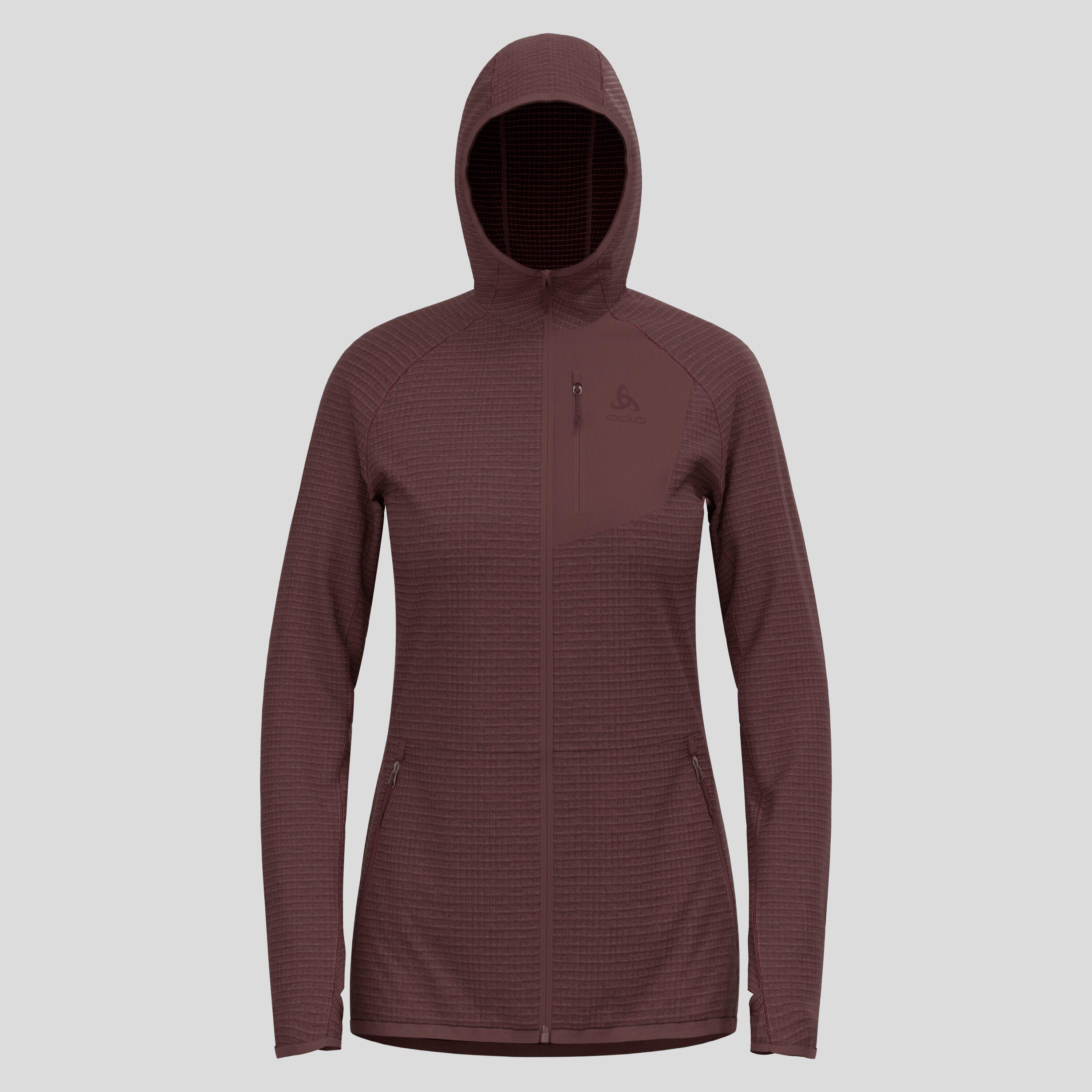 Bluza damska z kapturem Odlo Ascent Mid Layer Hoody Full Zip 6/7