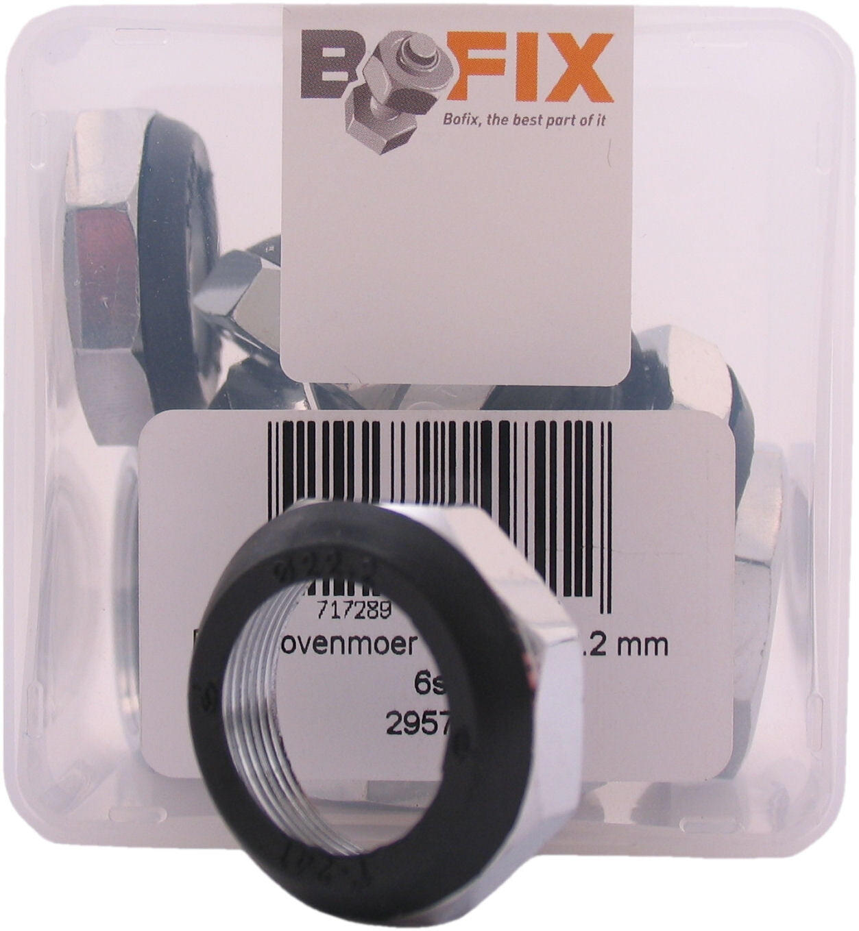 BOFIX Bofix dadi decorativi cromati per serie sterzo 22,2 mm - 6 pezzi.