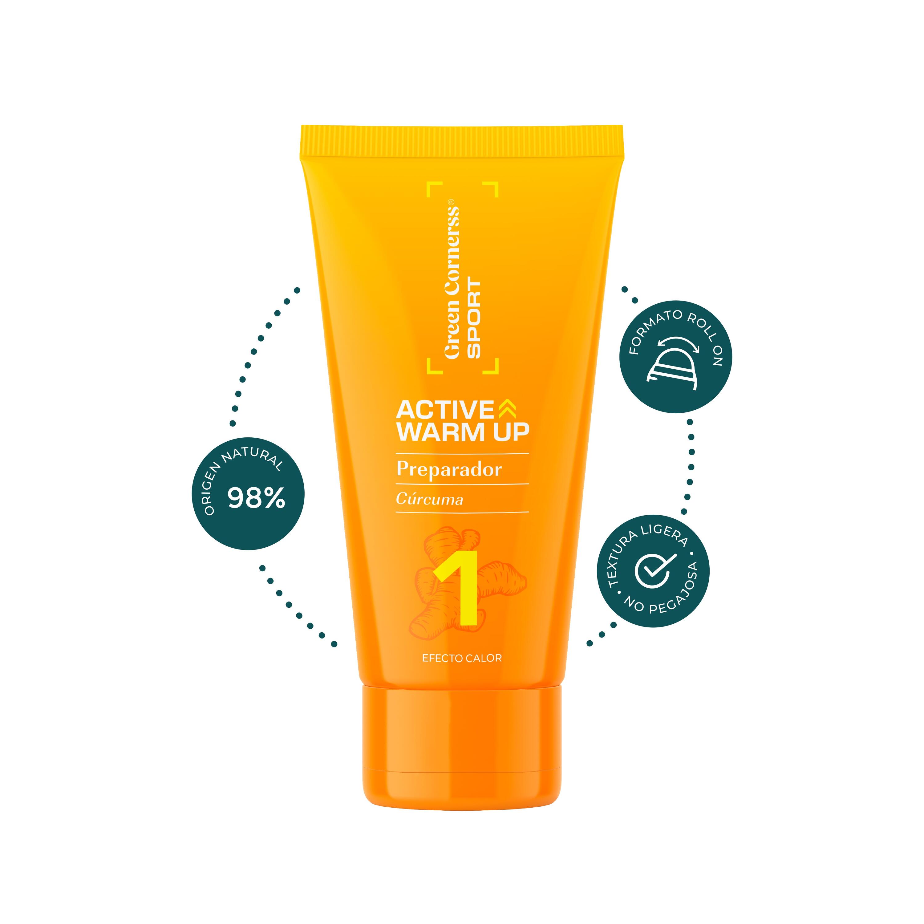 Gel Roll-on Efecto Calor Green Cornerss 50 ml 2/5