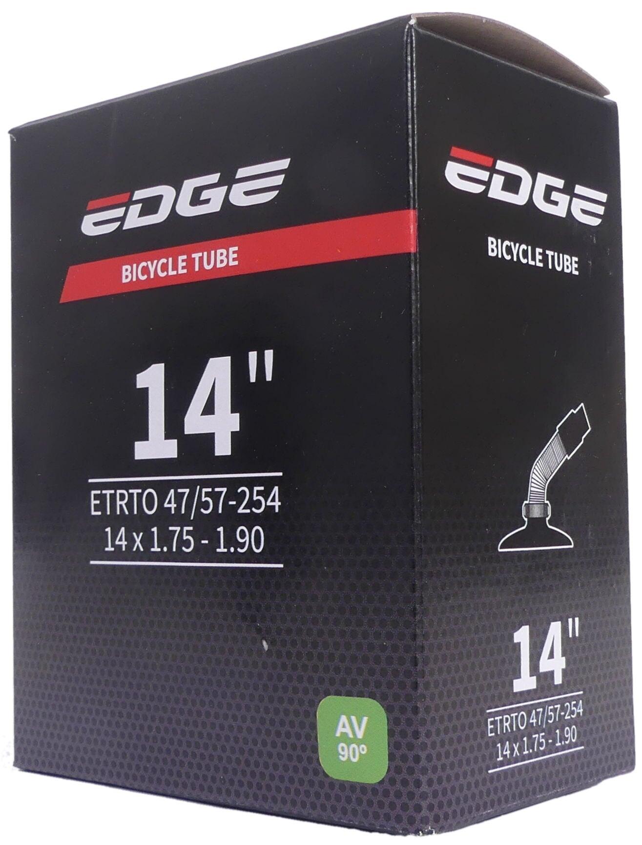 EDGE Camera d'aria Edge 14 x 1,75–1,90 (47/52-254) valvola AV 90°.