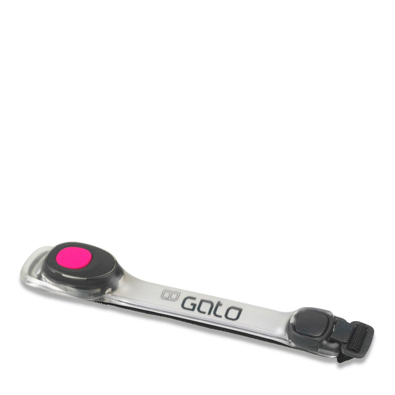 Brazalete de neón en rosa claro para actividades al aire libre 2/2