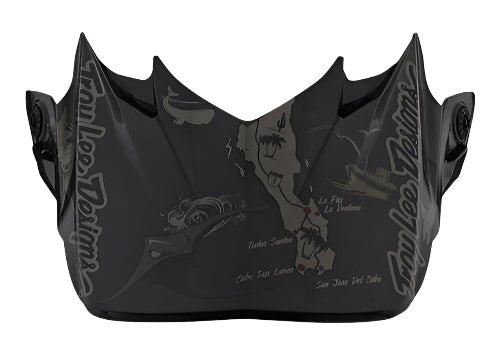 TROY LEE DESIGNS 19 SE4 POLY VISOR BAJA BLACK