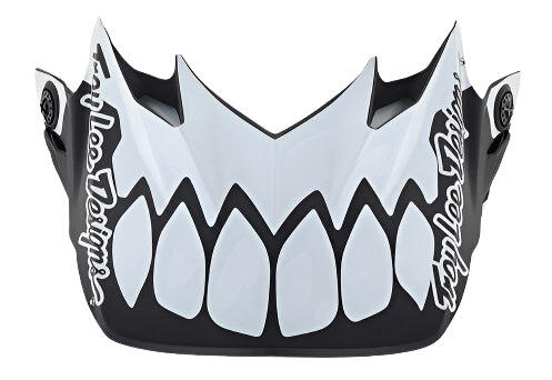 TROY LEE DESIGNS 21 SE4 POLY VISOR SKULLY WHITE