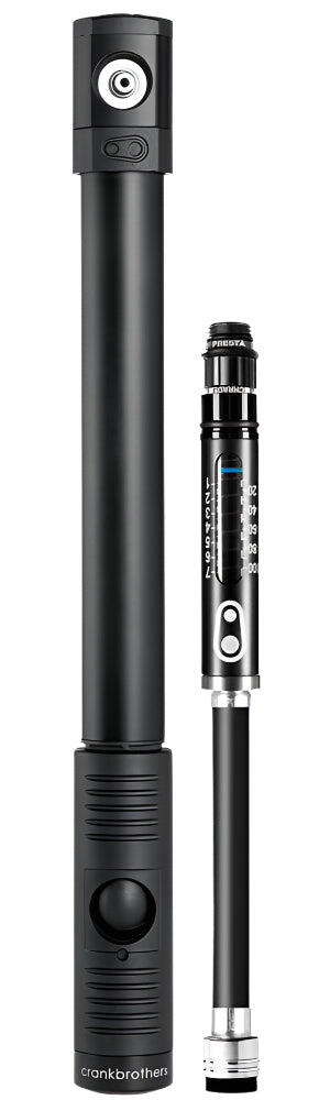 CRANKBROTHERS KLIC HP GAUGE HAND PUMP MIDNIGHT EDITION