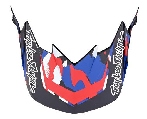TROY LEE DESIGNS 22 SE4 GP VISOR LE OVERLOAD CAMO NAVY / RED