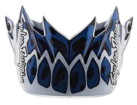 TROY LEE DESIGNS 21 SE4 POLY VISOR SKULLY SILVER