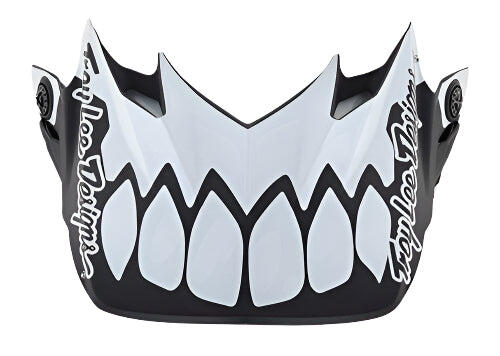 TROY LEE DESIGNS 20 SE4 COMPOSITE VISOR LE SKULLY WHITE / BLACK