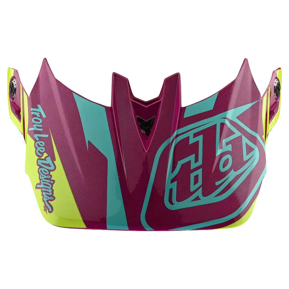 Troy Lee Design 21 ER D4 Composite Visor Slash Purple / Yellow