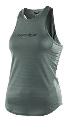 TROY LEE DESIGNS Womens LUXE TANK - STEEL GREEN