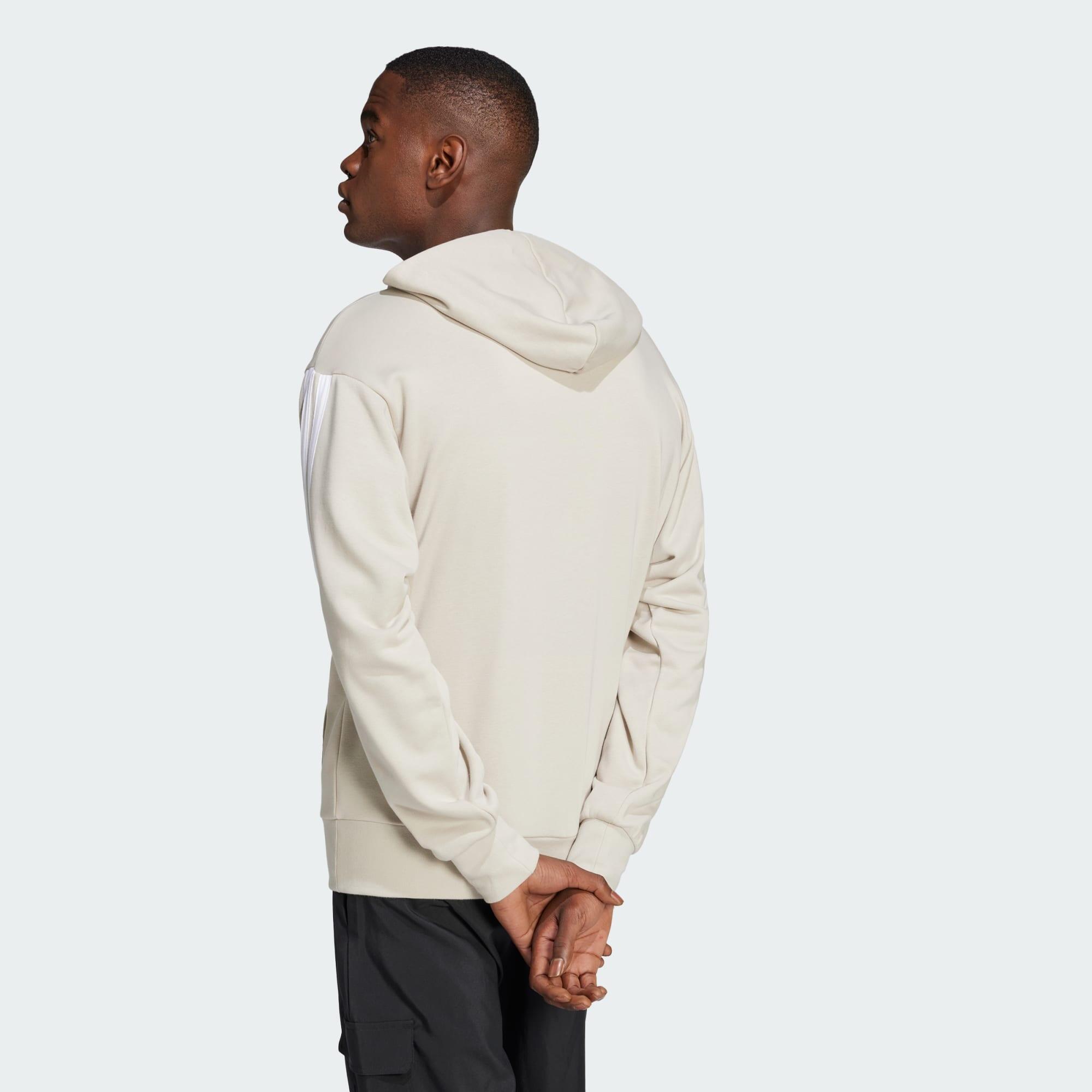 Essentials 3-Stripes French Terry Hoodie 3/5