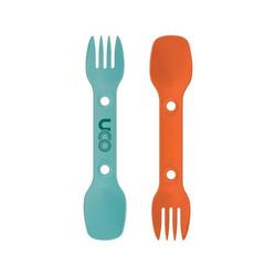 SPORK BJ Couverts 3 en 1 : Cuillère/Fourchette/Couteau - Bleu/Jaune