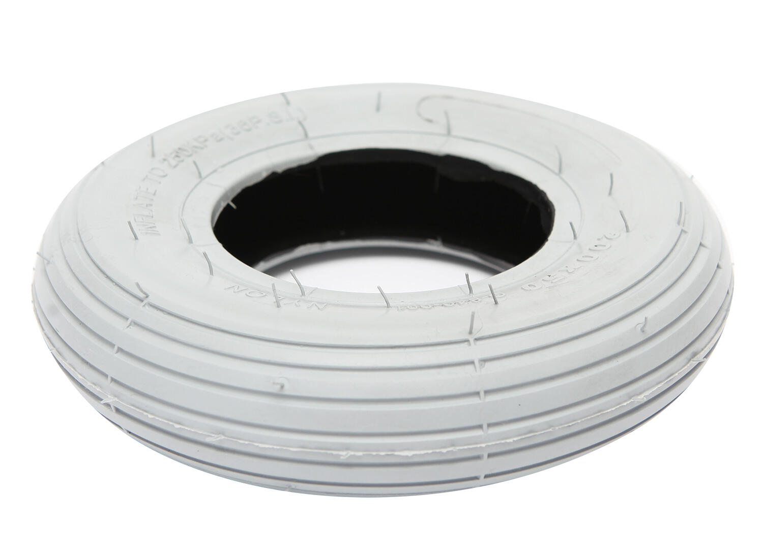 Pneu com câmara de ar 200x50 cinza onyx
